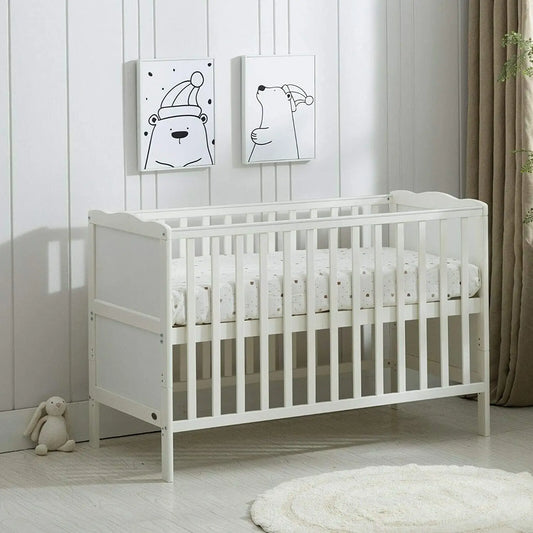 Bird_ Wooden Baby Cot Bed & Drawer
