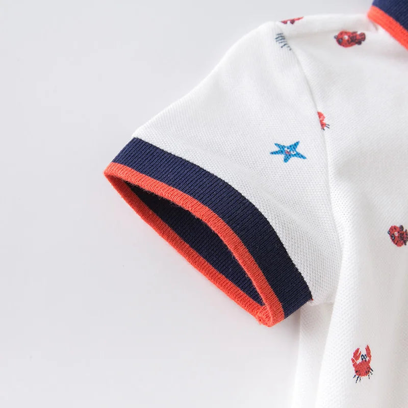 Bird_ summer baby boys fashion print pockets clothing 2 pcs set