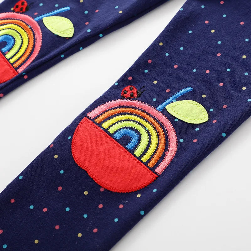 Little kid_ Girls Pants Dark Apple Leggings 2-7 years