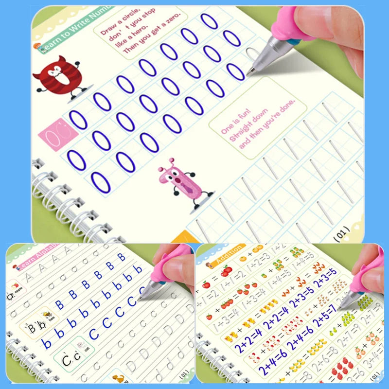Montessori Pen Control Training Writing Sticker Learning Educational Toy Kids