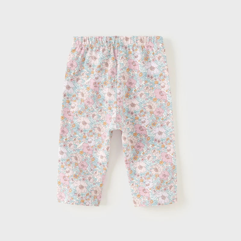 Bird_ Summer Baby Girls Seven-Point Pants Floral Breathable children Pants Soft Cotton Kid Pants DB2240575