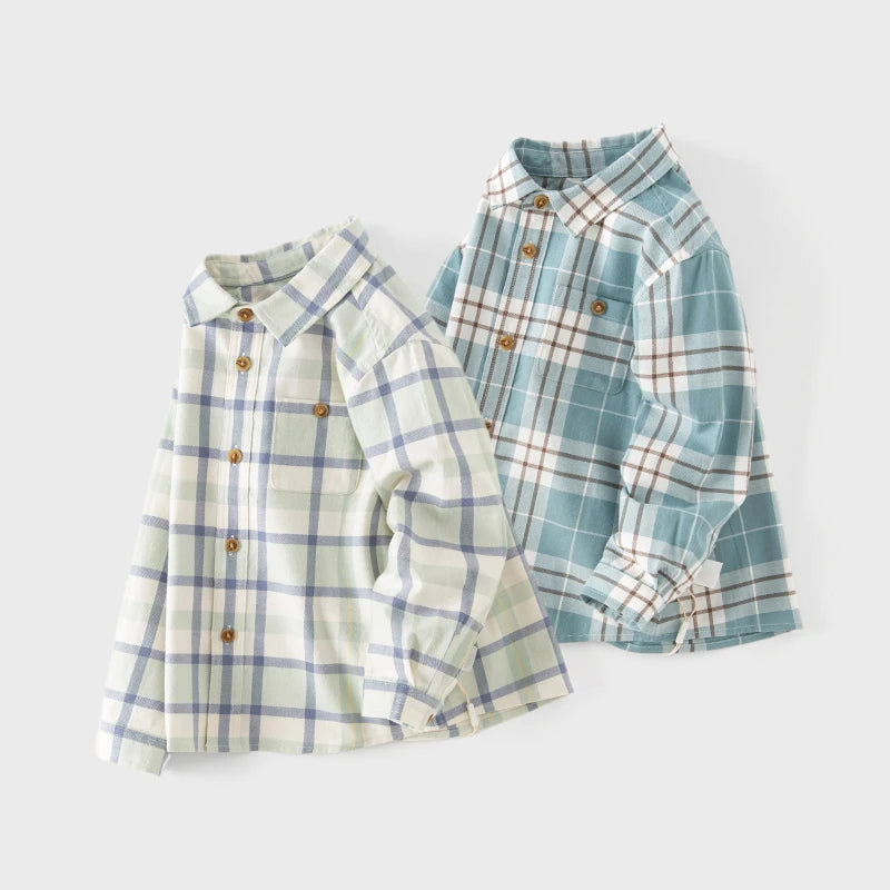 Bird_ Children's Shirt Autumn Boys' Baby Pure Cotton