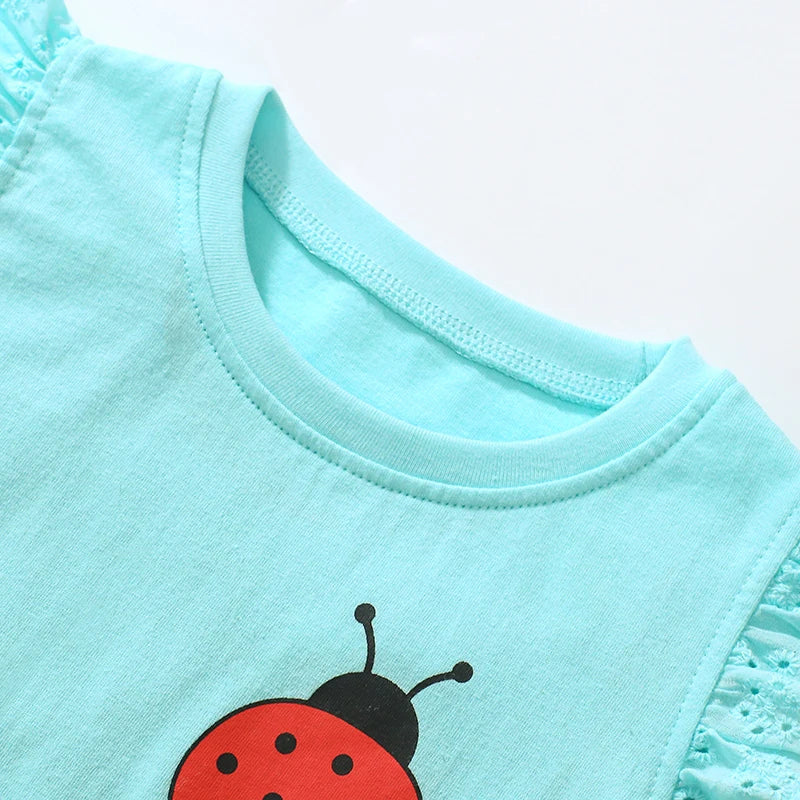 Little one_ Summer Cotton Children's Clothing Baby Girls Tops