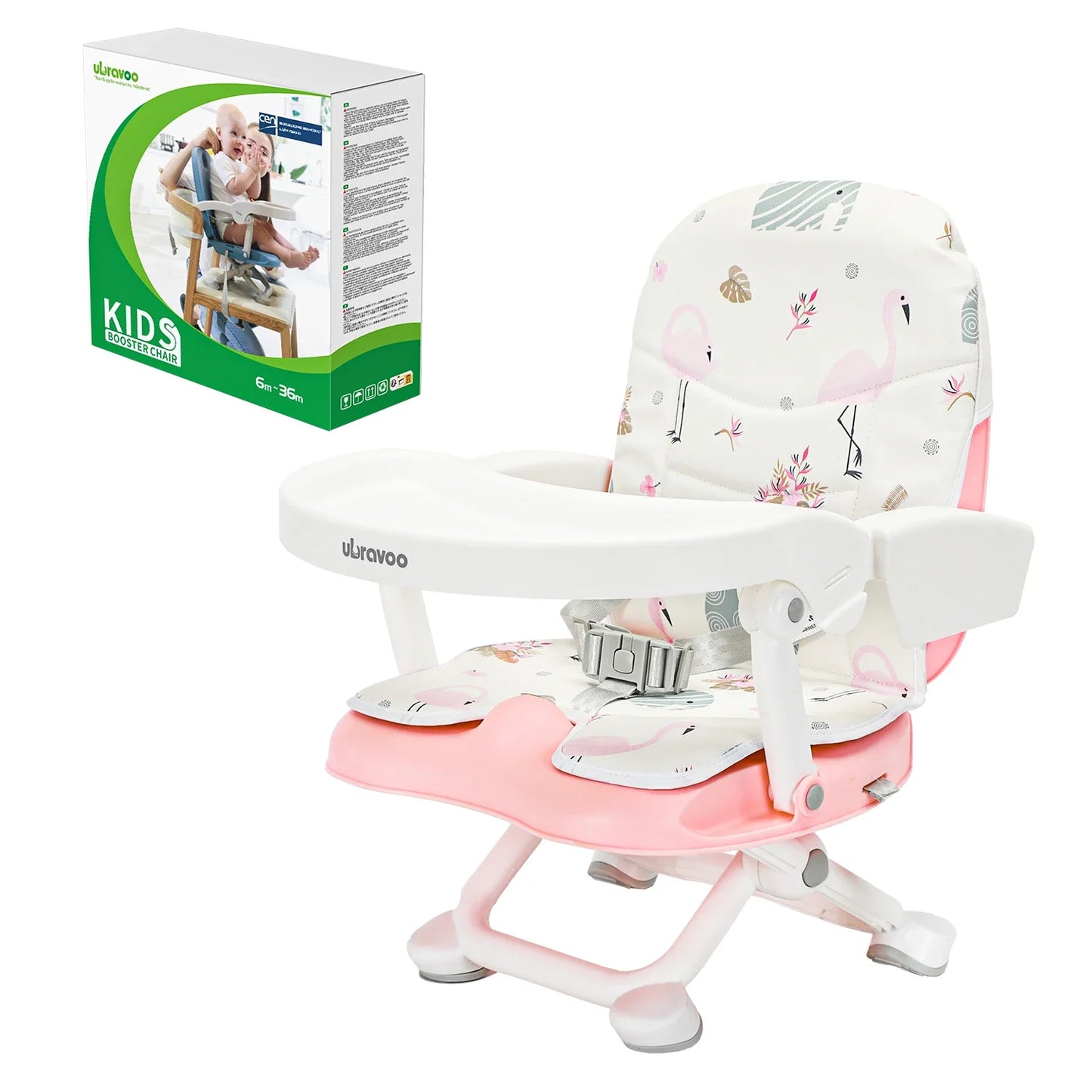 Bird _Baby Booster Seat for Dining Table with Removable Tray & Cushion