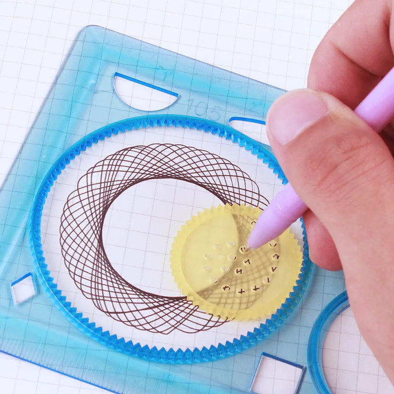 Geometry Spirograph Drawing Stencils Set Painting Template