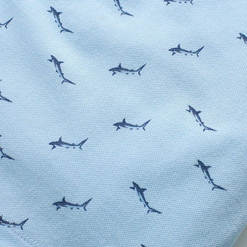 Little ONE_  Children's  Summer Cartoon Sharks Polo Shirts
