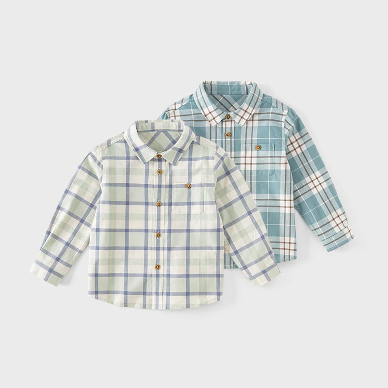 Bird_ Children's Shirt Autumn Boys' Baby Pure Cotton