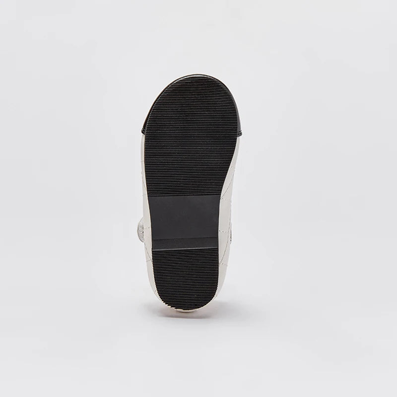Joy_ Beige Children Leather Shoes for Girls Kids
