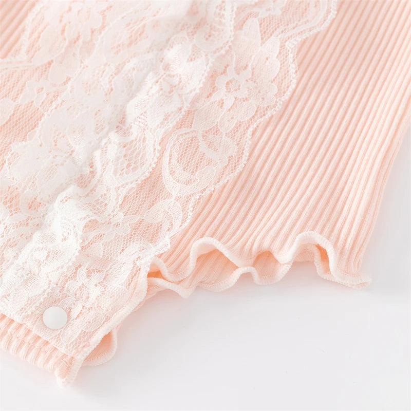 Flowry _Ruffels Lace Newborn Baby Bodysuits
