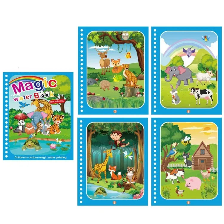 Kids Magic Water Drawing Books