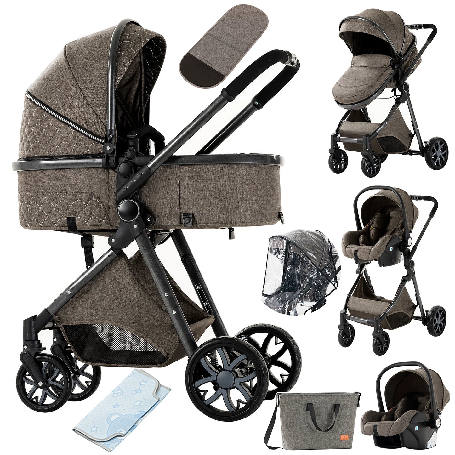 Bird_Baby Stroller Baby 3 in 1 Stroller