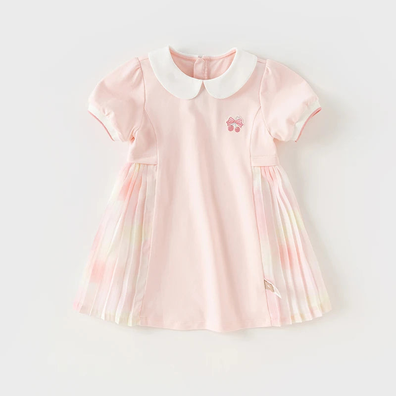 Polo pink baby girl dress