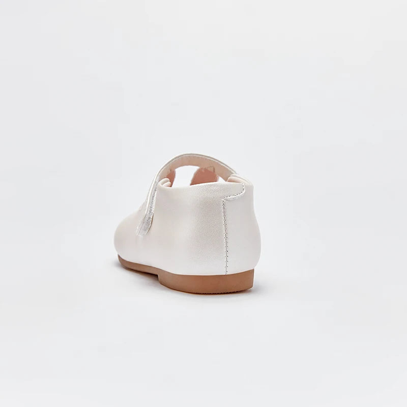 JOY_ Girl's Princess Autumn Leather White Rabbit Ears Design Kids Shoes R