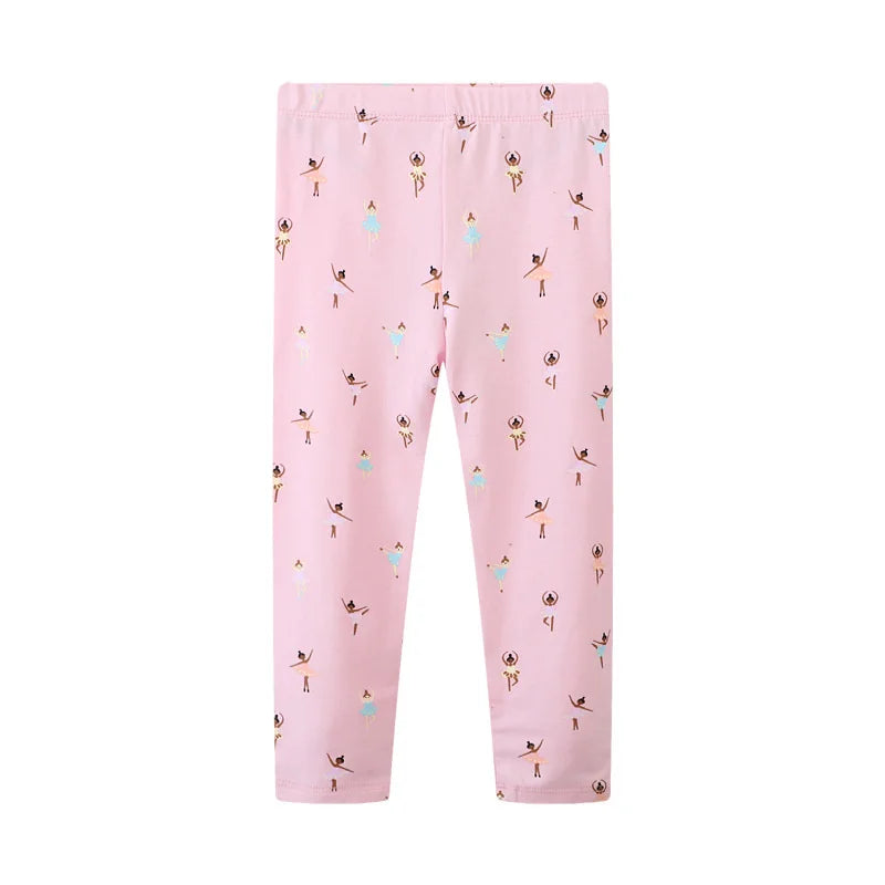 Bird_ New Girls Leggings Pants  Unicorns Embroidery Striped Children's Clothing Skinny