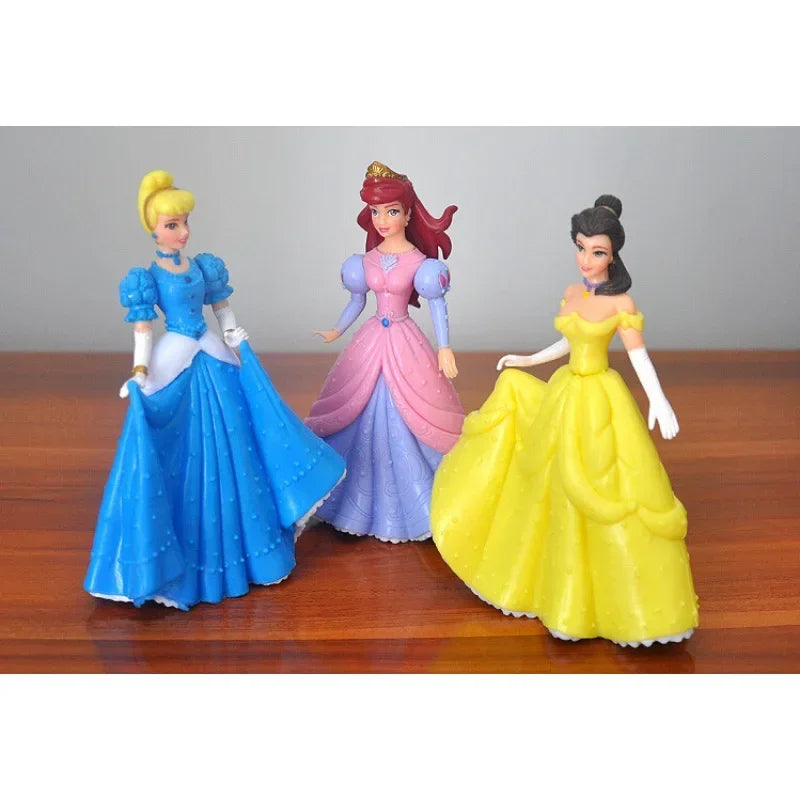 Dolls_5Pcs/Set Disney Princess Snow White, Cinderella ,Belle, Sleeping Beauty ,Mermaid PVC Action Figure Model Toys Doll Girl Special Gift