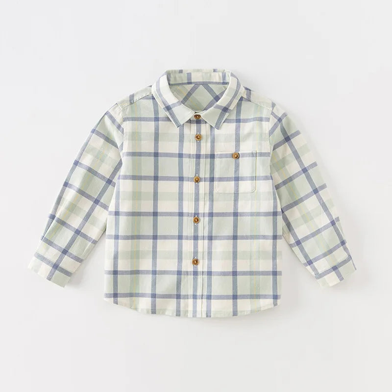 Bird_ Children's Shirt Autumn Boys' Baby Pure Cotton