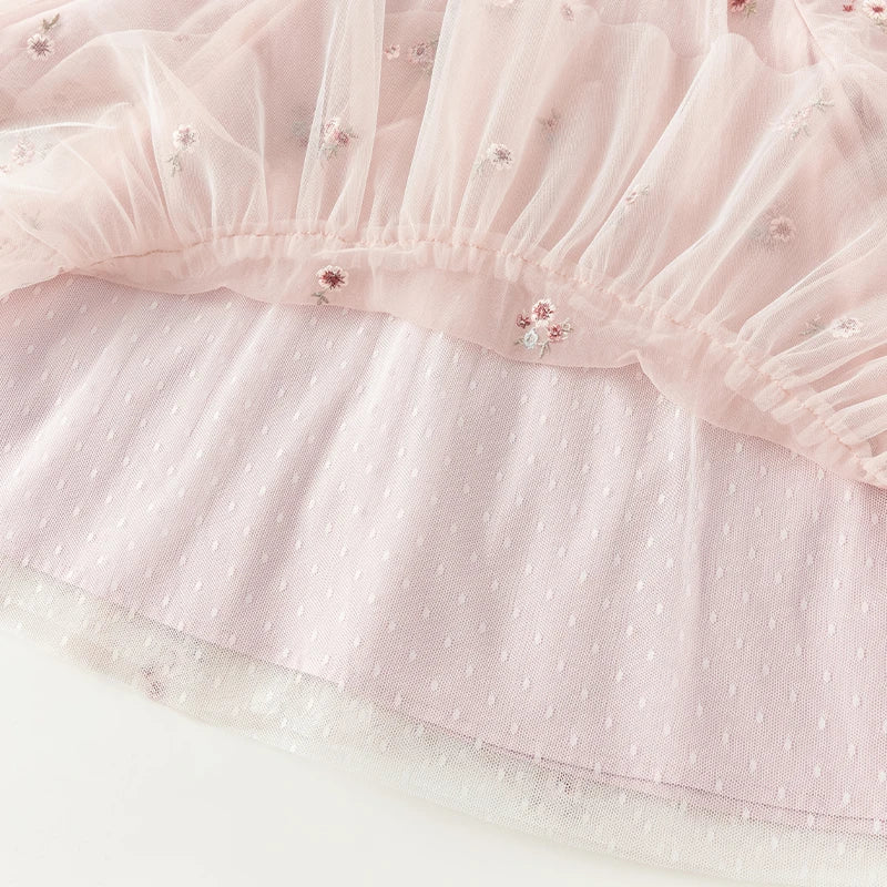 Mesh Floral Princess Dress