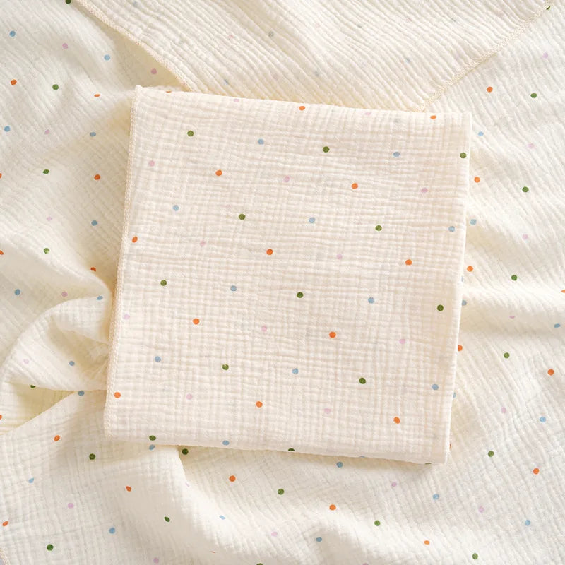 Joy_Cotton Muslin Cute Cartoon Printing Baby Swaddle Blanket
