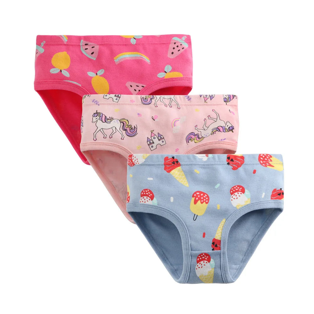 JOY_3pcs Per Pack Girls Panties Cotton  Kids Underwear