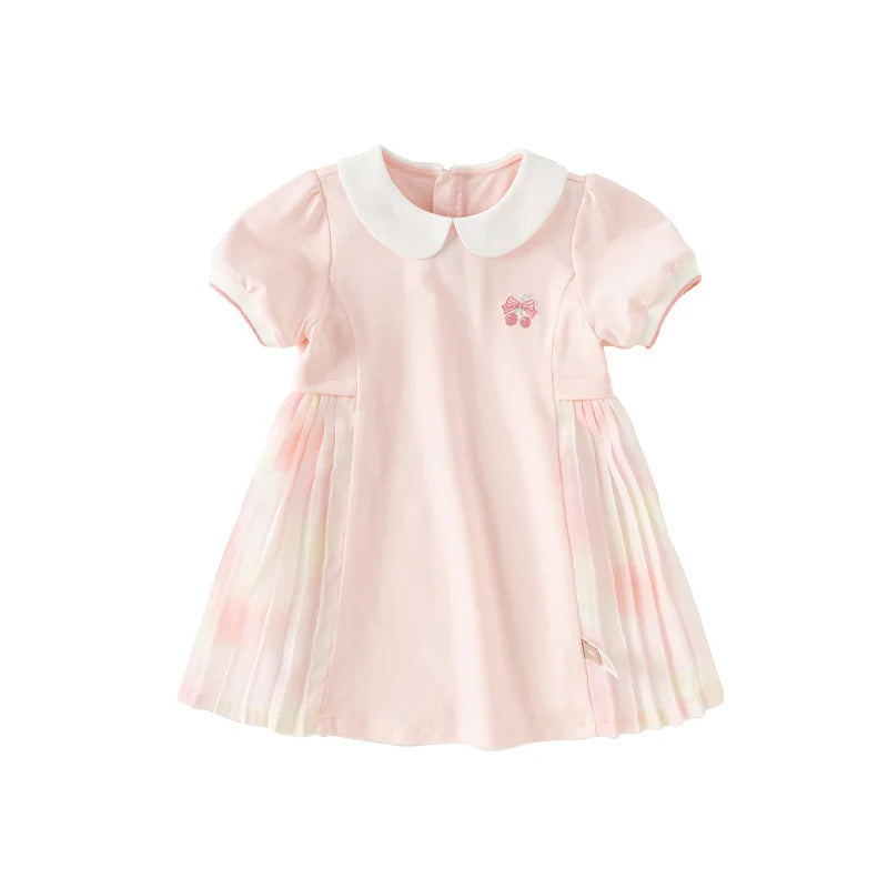 Polo pink baby girl dress