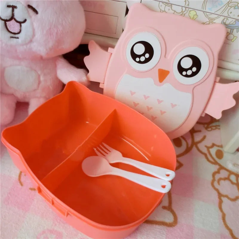 little one_Portable Plastic Children Students Lunch Box