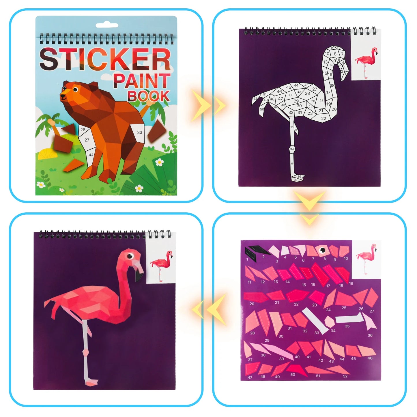 1PCS Sticker Book Crafts for Kids Ages