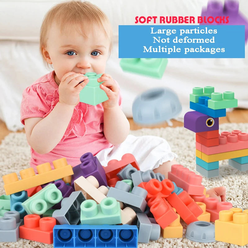 Baby Soft Plastic 3D Building Blocks Big Size