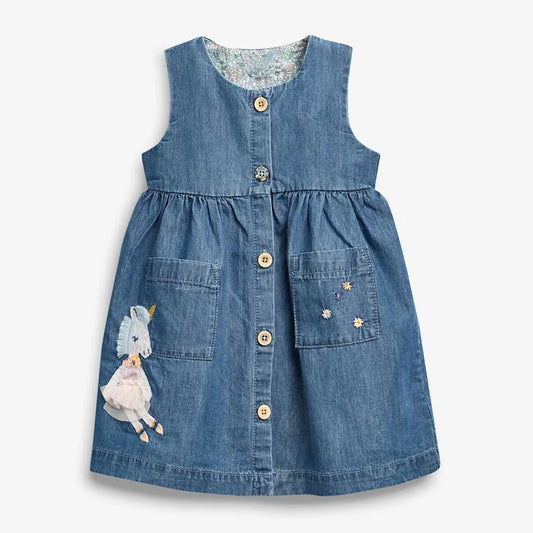 Little Kid_  Girls Lovely Unicorn Dress  for Kids 2-7 year