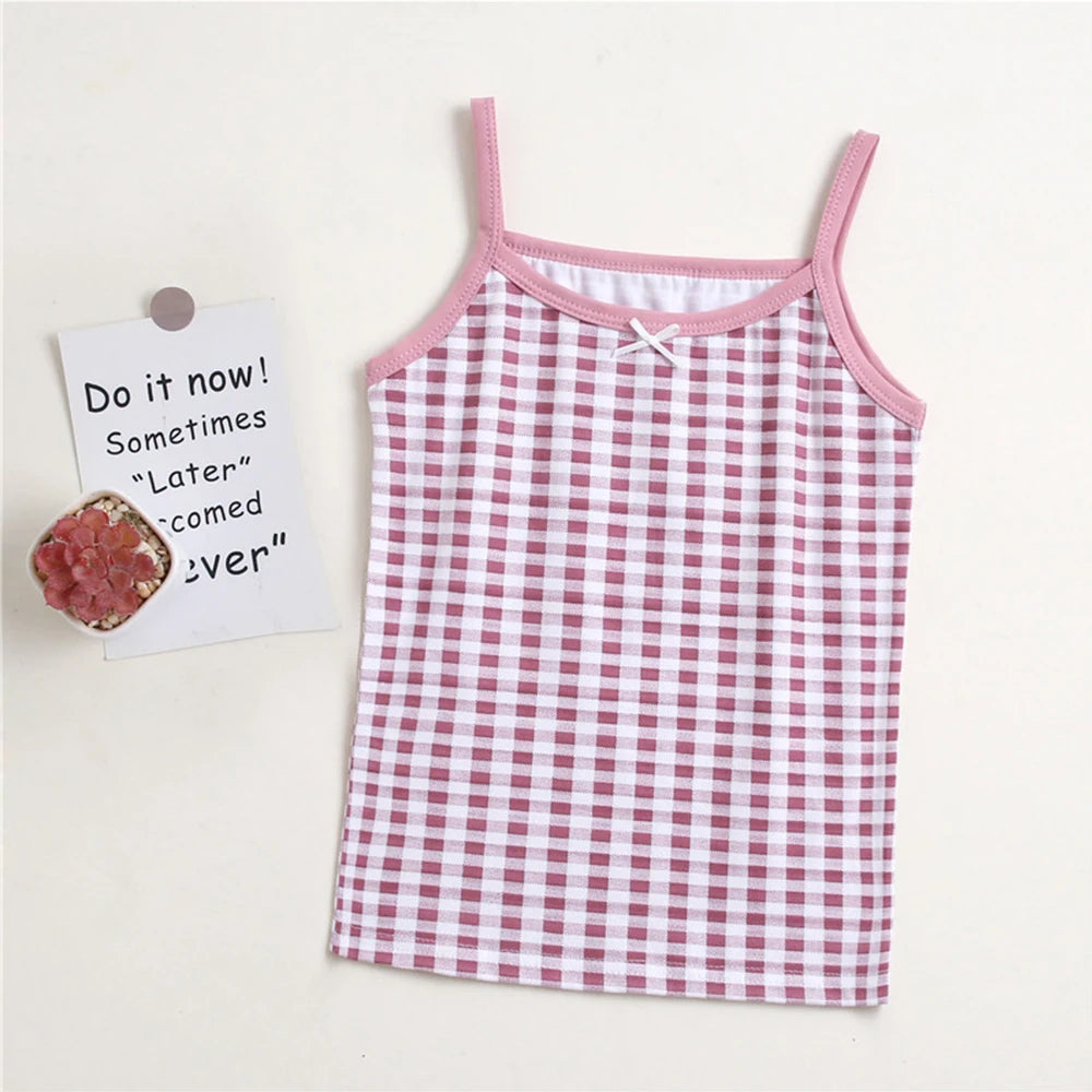 Bird_4Pcs Summer Tank Tops For Girls
