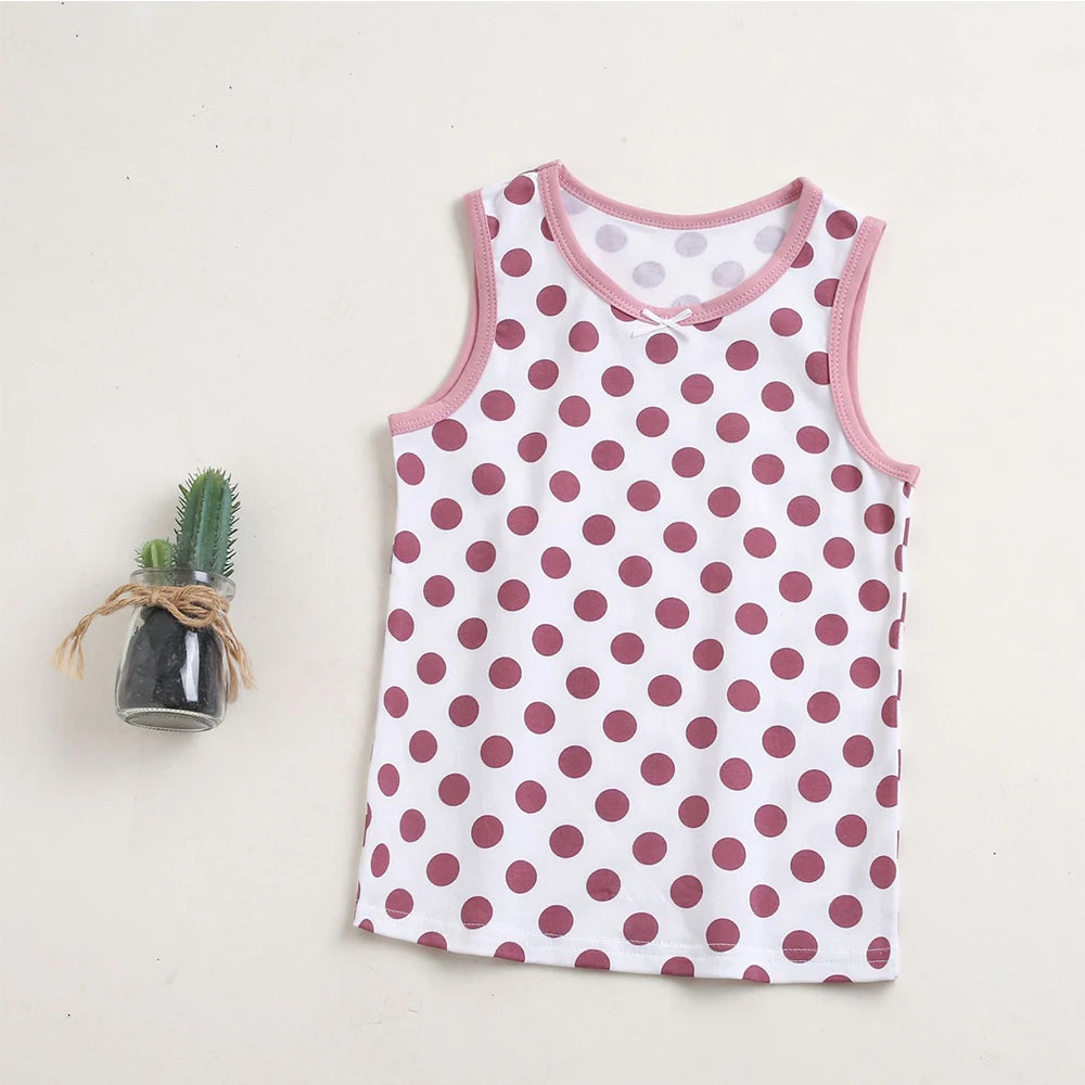 Bird_4Pcs Summer Tank Tops For Girls