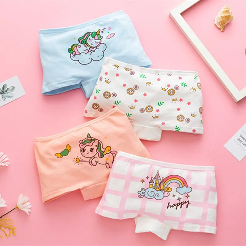 LITTLE ONE_New children's underwear kids shorts cotton girls' boxer briefs