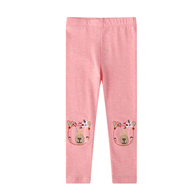 Joy_ Baby Girls Unicorn Cartoon Pencil Pants Hot Selling Pink Cotton Leggings