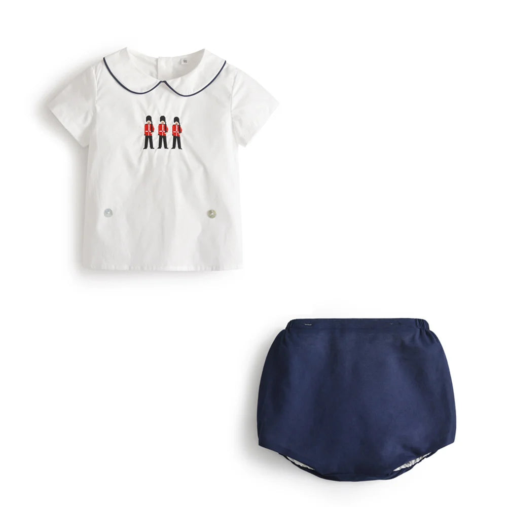 Baby Boy Cotton Birthday Party Outfit