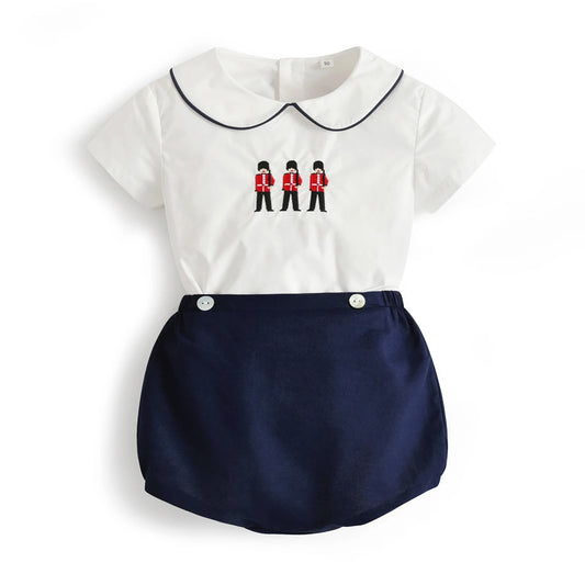 Baby Boy Cotton Birthday Party Outfit
