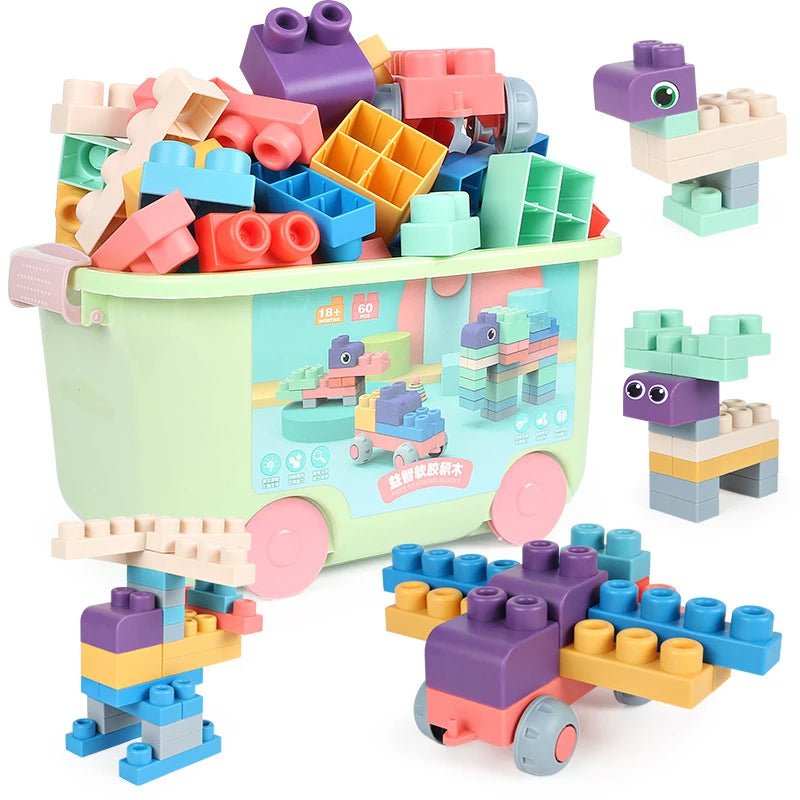Baby Soft Plastic 3D Building Blocks Big Size