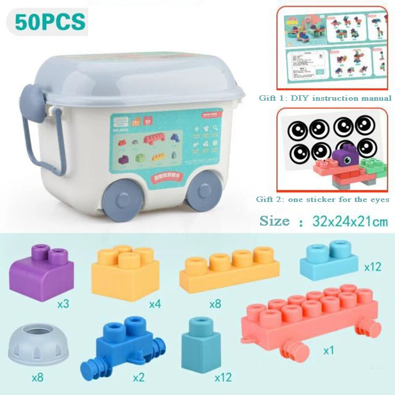 Baby Soft Plastic 3D Building Blocks Big Size