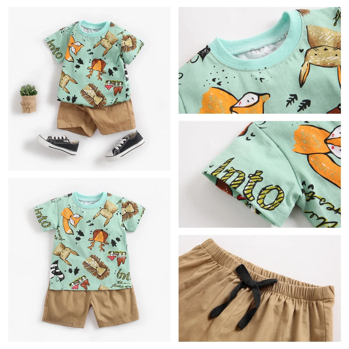 Cartoon Boys Outwear Set