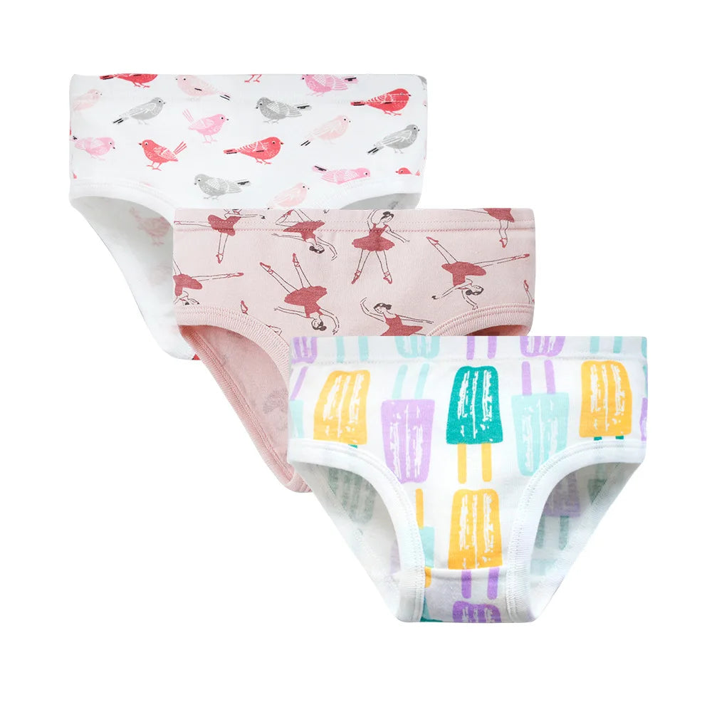 JOY_3pcs Per Pack Girls Panties Cotton  Kids Underwear