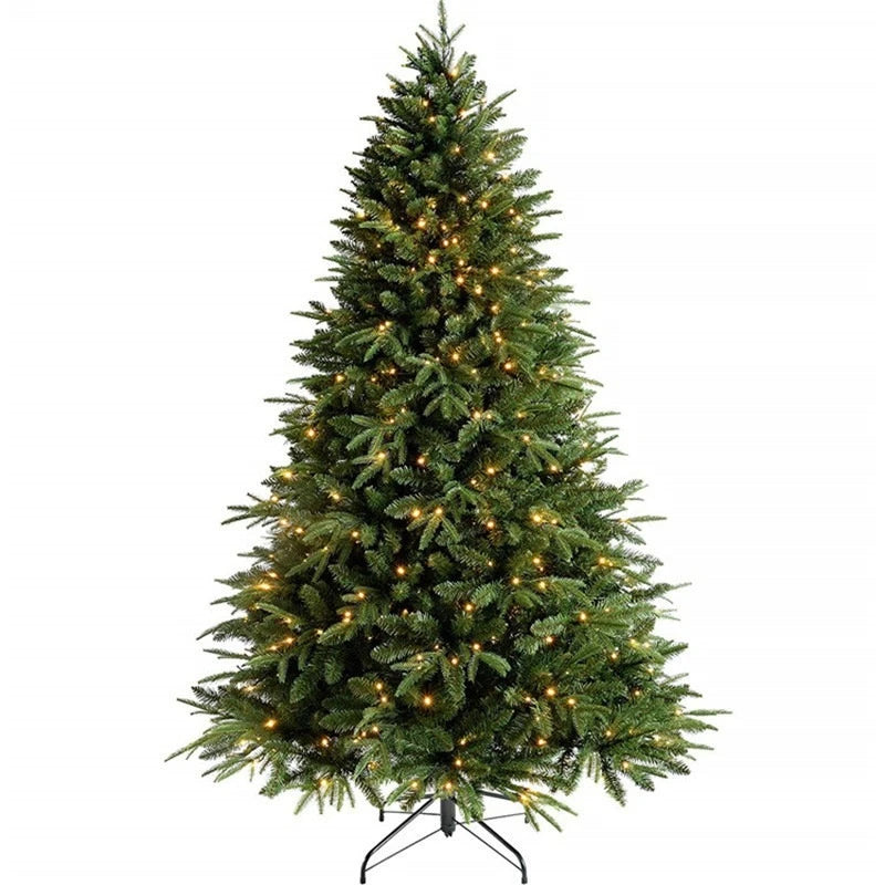 Christma tree encrypted branches with lights