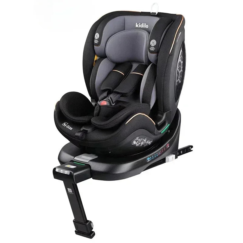 JOY _Child Car Seat with Support Seat Can Be Rotated 360° and Backrest Angle Can Be Adjusted Car Seat for 1-12 Years Old