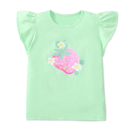 Little one_ Summer Strawberry  T shirts