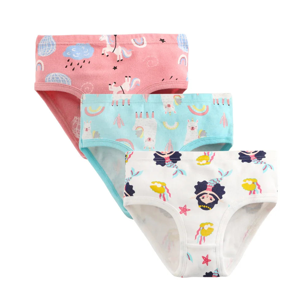 JOY_3pcs Per Pack Girls Panties Cotton  Kids Underwear