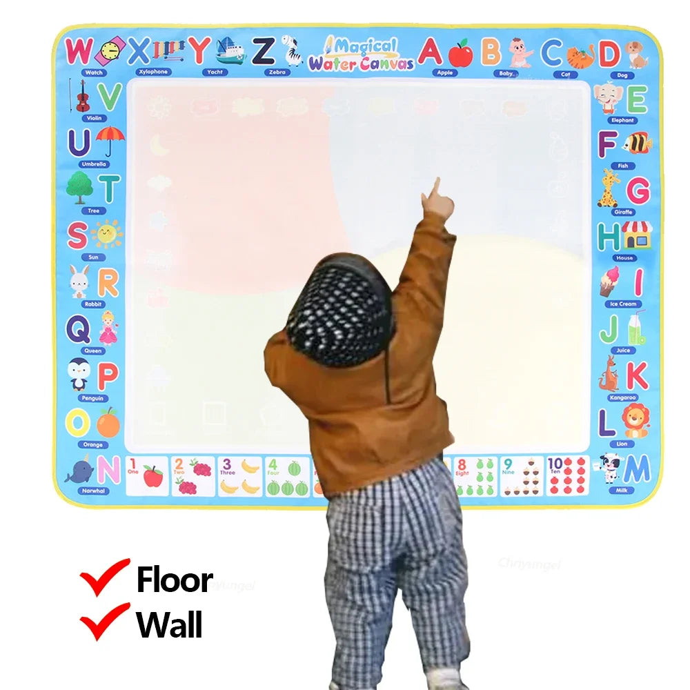 100x80CM Magic Water Drawing Mat with Reusable Magic Pens