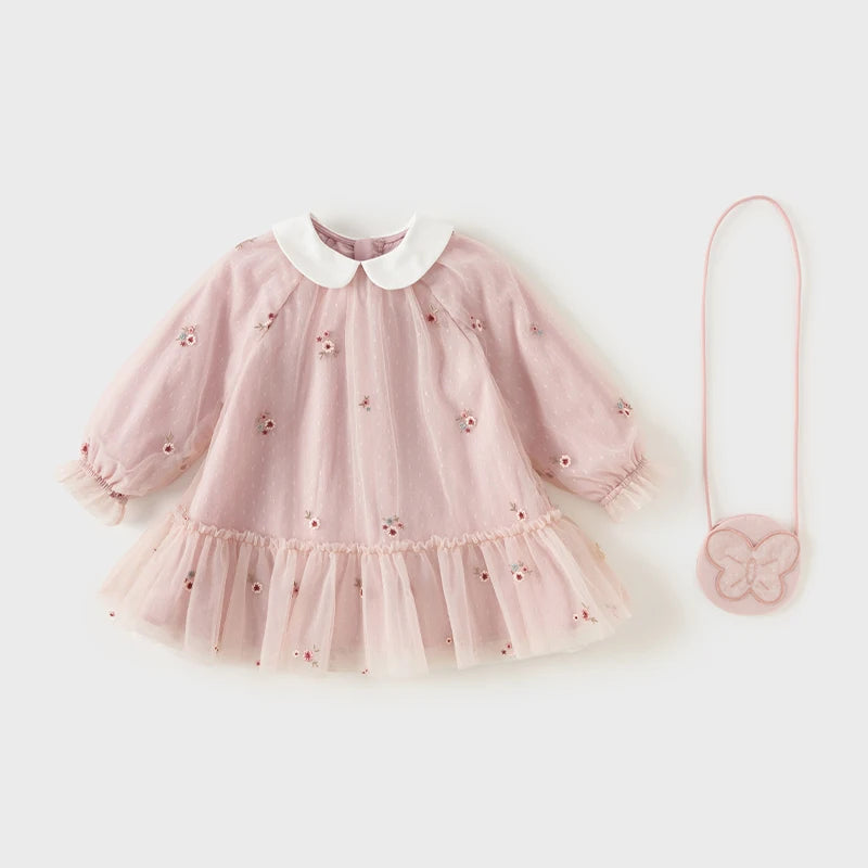 Mesh Floral Princess Dress