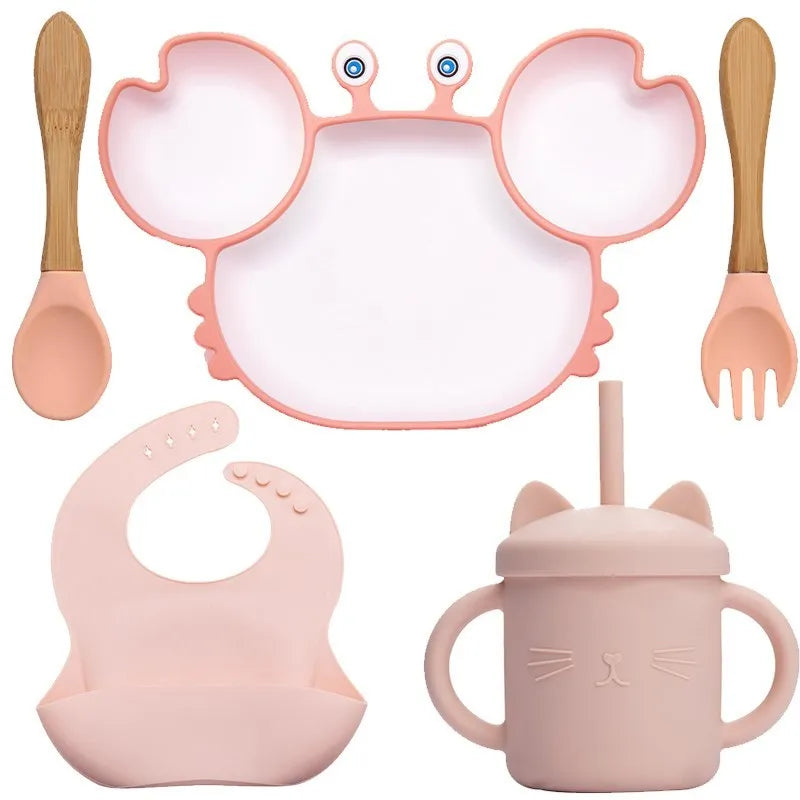 KIWII _Baby Dish Baby Bowls Plates and Spoons Set