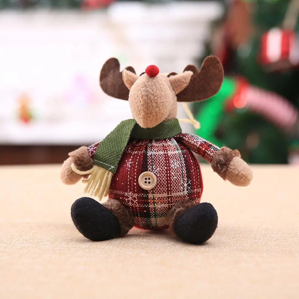 Snowman Doll Merry Christmas Decor for Home Table