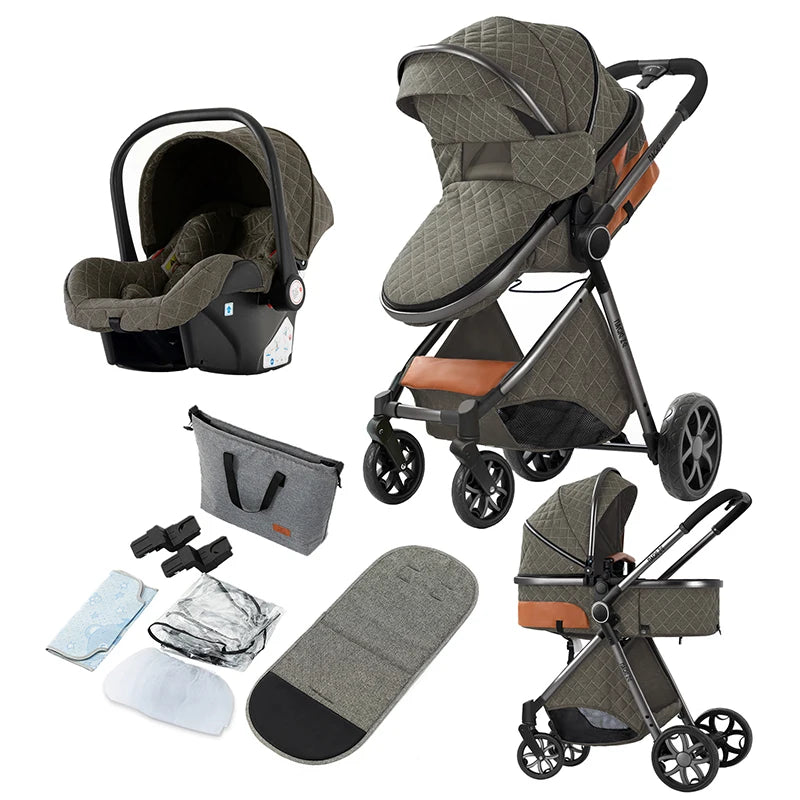 Joy _Stroller 3 in 1 Prams Baby Stroller