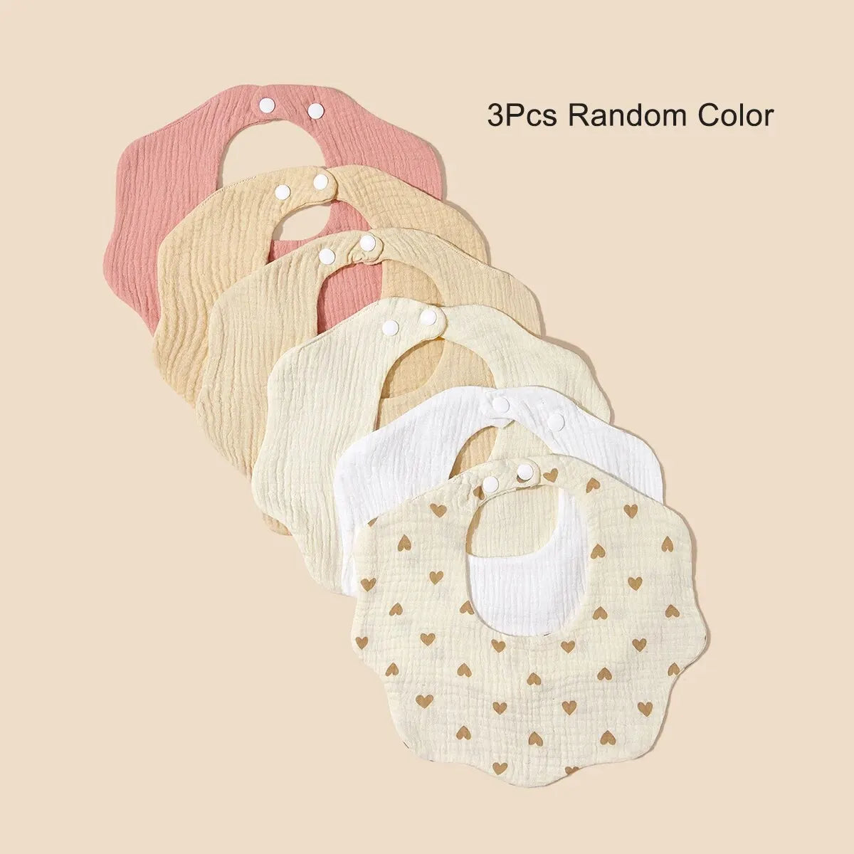 Joy_3 Packs (Random Color) Baby Bandana Bibs Boys&Girls