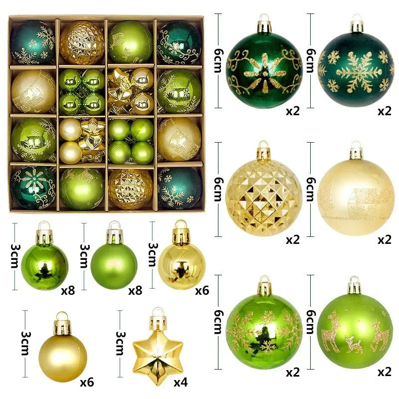 PVC Christmas Ball  Decoration set