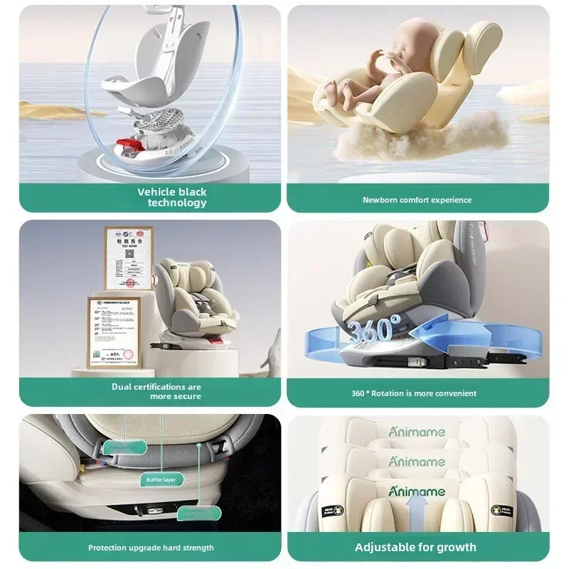 Bird _Universal 360° rotation Child Car Safety Seats